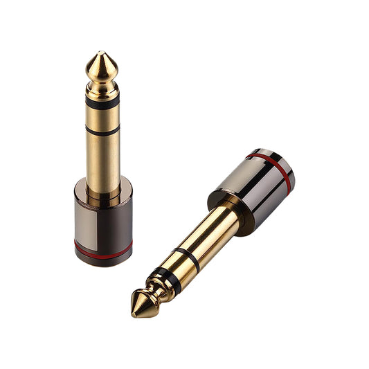 6.35mm Male to 3.5mm Female Audio Adapter, Compatible with Speakers, Electronic Keyboards, Pianos, Electronic Drums, Headphones & Microphones, 2-Pack 10packs