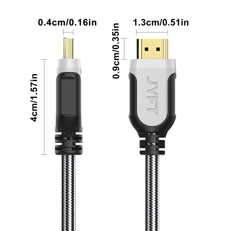 HDMI 2.0 High-Definition Data Cable Engineering-Grade 4K/60Hz HD Cable 1.8m Data Connection Cable for Connecting Computers, Set-Top Boxes, Laptops to TVs, Projectors, Monitors 10 Packs