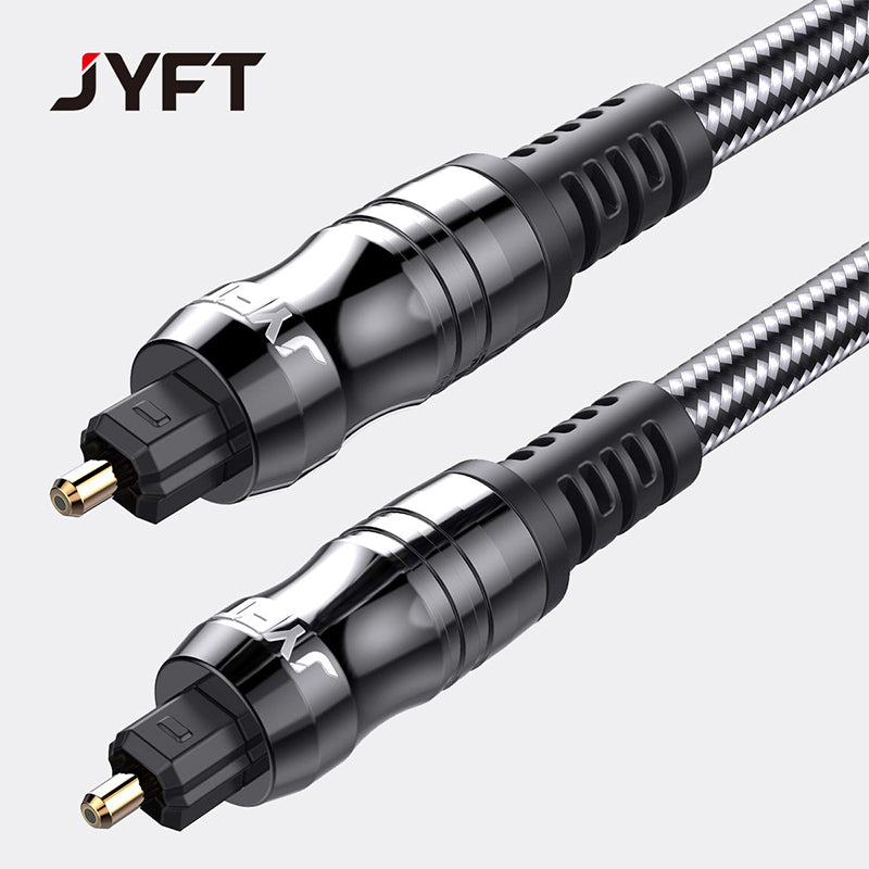 Digital Optical Audio Cable, suitable for connecting TVs, DVDs, projectors, amplifiers in home theaters, an SPDIF multi-channel square-port audio connection cable 10 Packs