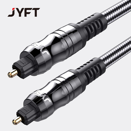 Digital Optical Audio Cable, suitable for connecting TVs, DVDs, projectors, amplifiers in home theaters, an SPDIF multi-channel square-port audio connection cable 10 Packs